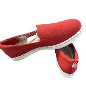 Cloudsteppers by Clarks Red Slip-On Shoes
